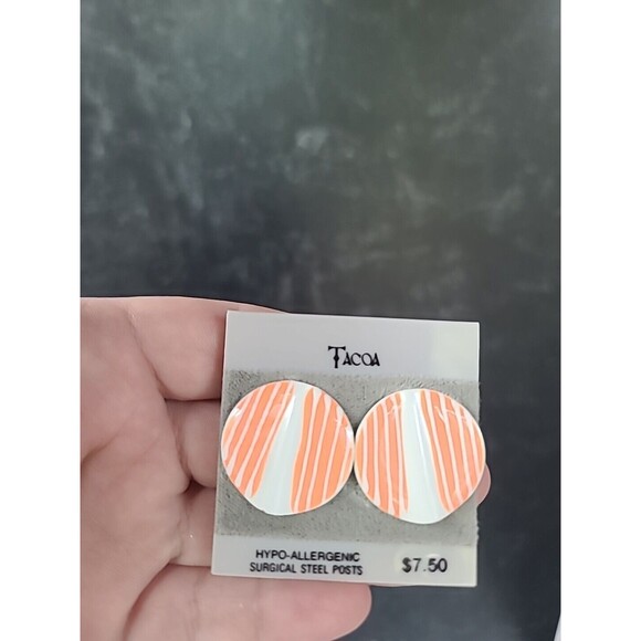 Tacoa Vintage Earrings New On Original Stock Card - Picture 2 of 10